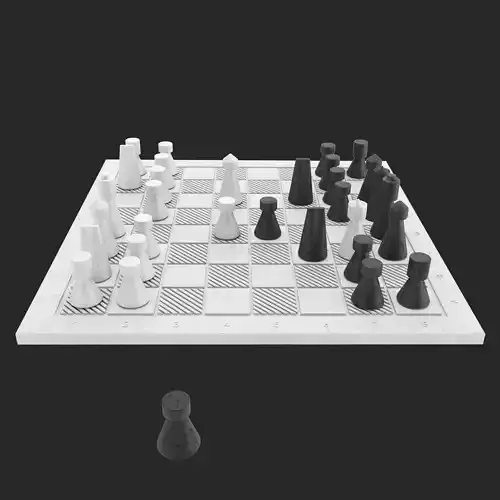 Decorative concrete chess from propro