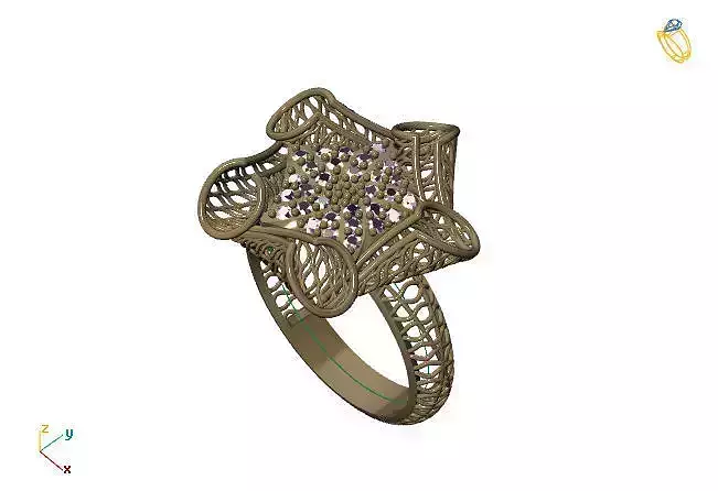 Fusion Ring Group 3DM Model 100 3D print model