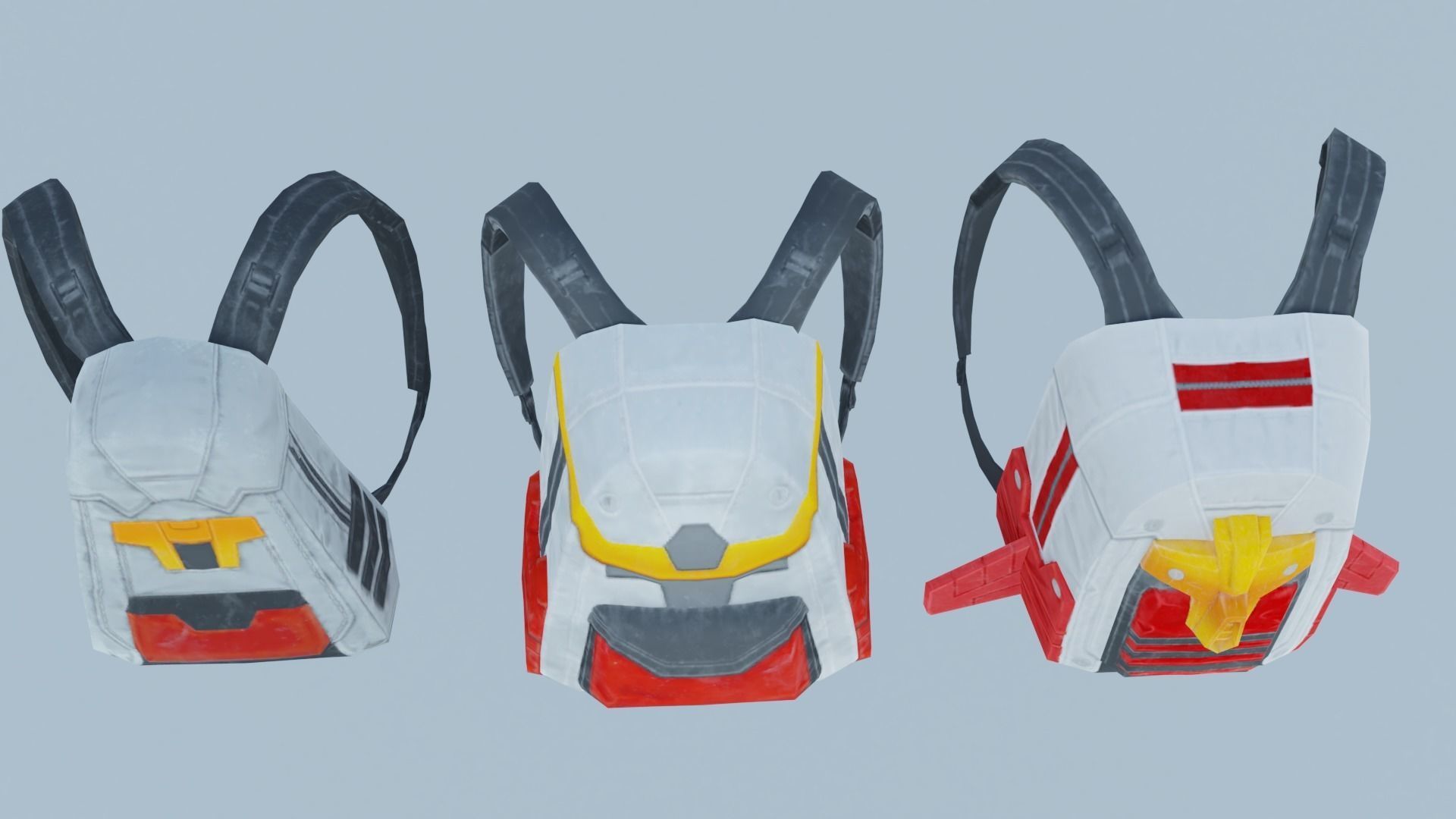 Bag 3x - Lieutenant Parsec backpack 3D model_3
