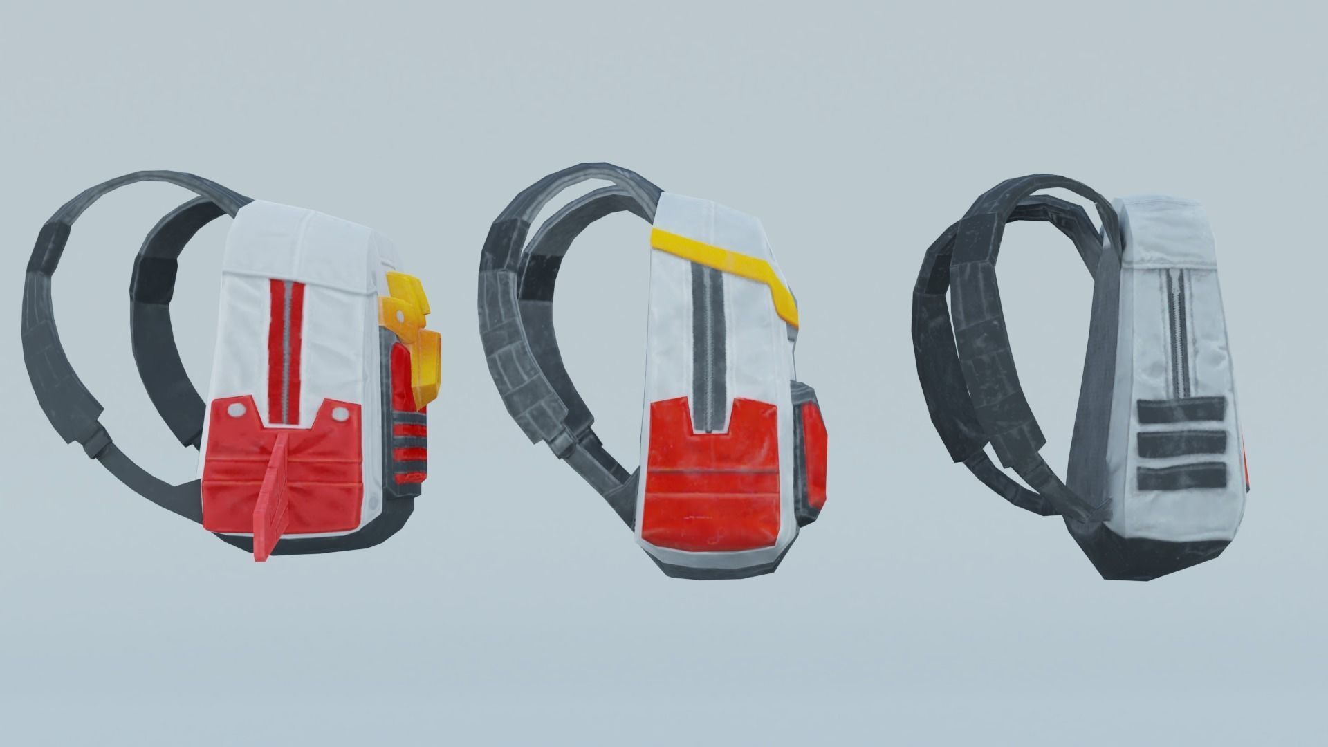 Bag 3x - Lieutenant Parsec backpack 3D model_4