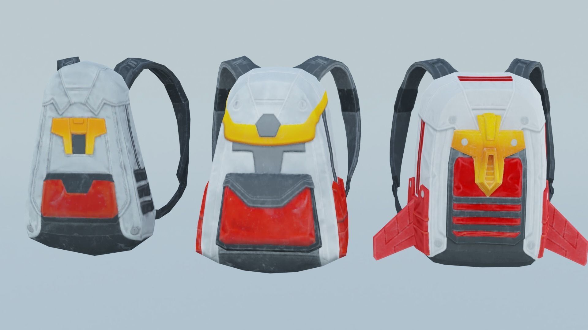 Bag 3x - Lieutenant Parsec backpack 3D model_1