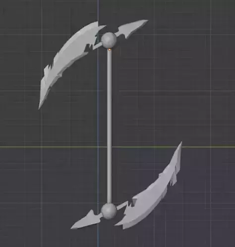 Double side Sythe 3D model