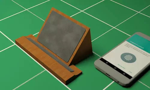 Desk Phone Hanger 3D model_0