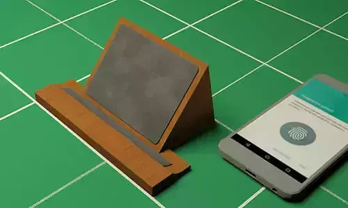 Desk Phone Hanger 3D model