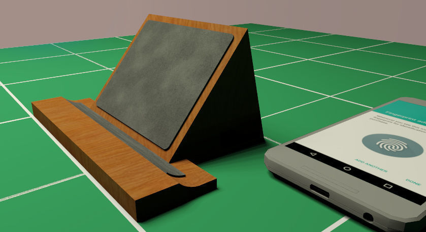 Desk Phone Hanger 3D model_4