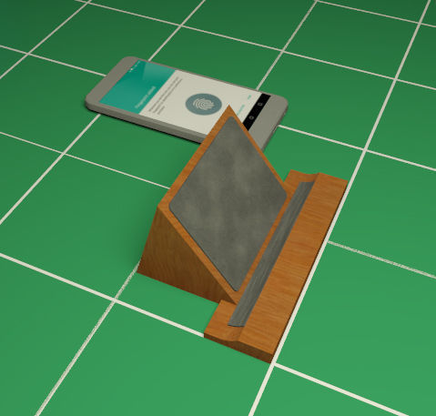 Desk Phone Hanger 3D model_3