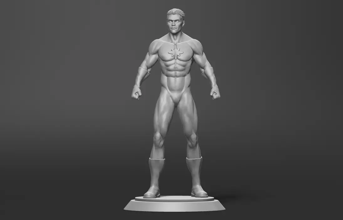 Captain Atom 3d print 3D print model_0