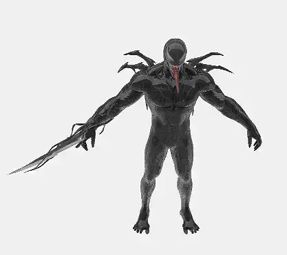 Venom 3d model character Free low-poly 3D model