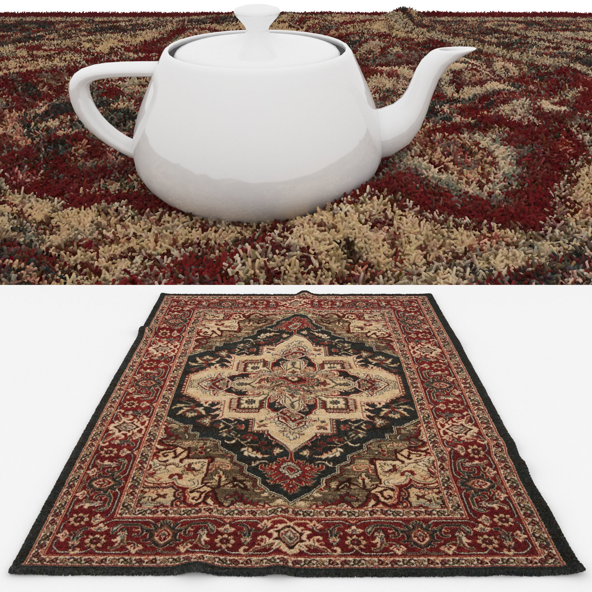 Rugs No 476 Low-poly 3D model_1