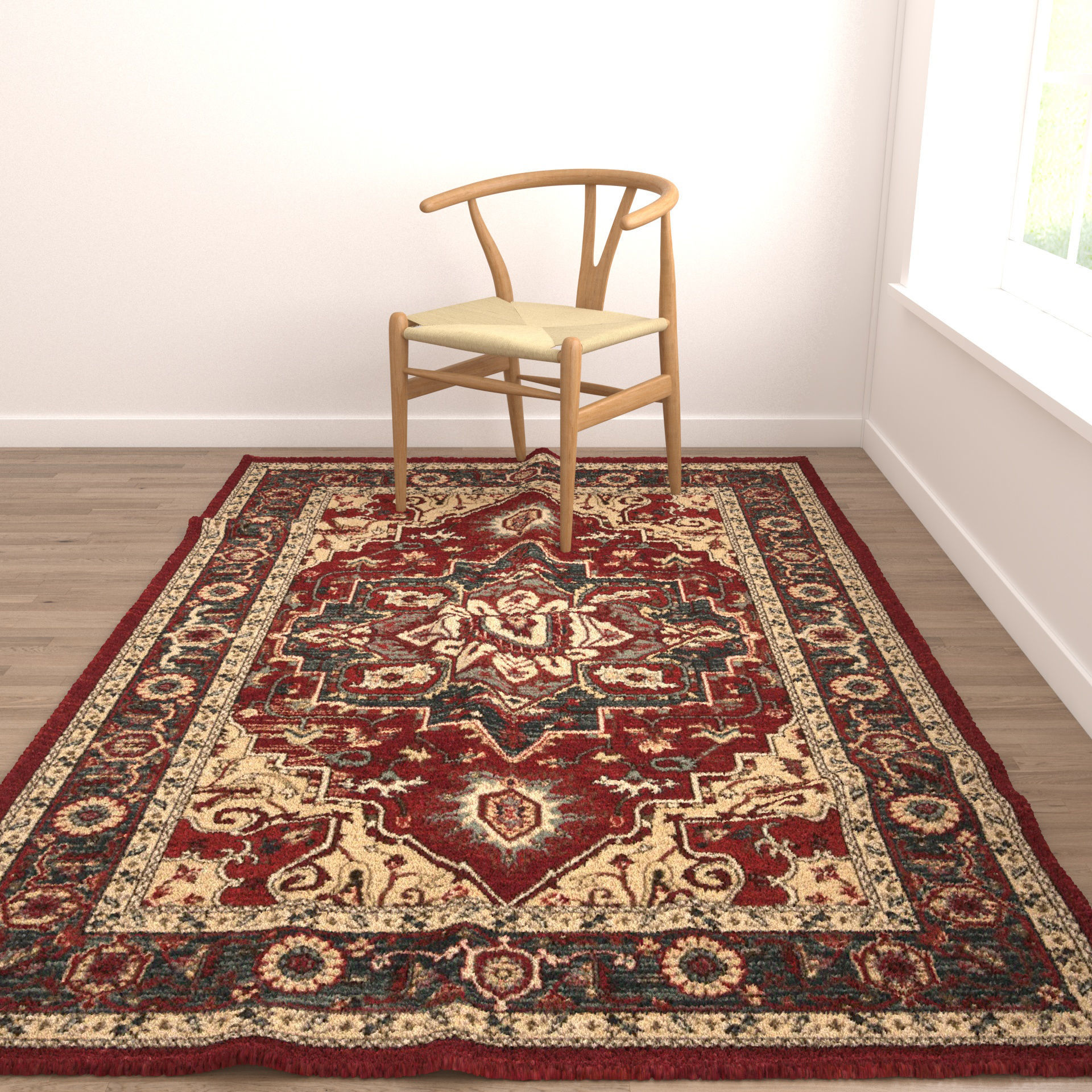Rugs No 476 Low-poly 3D model_3