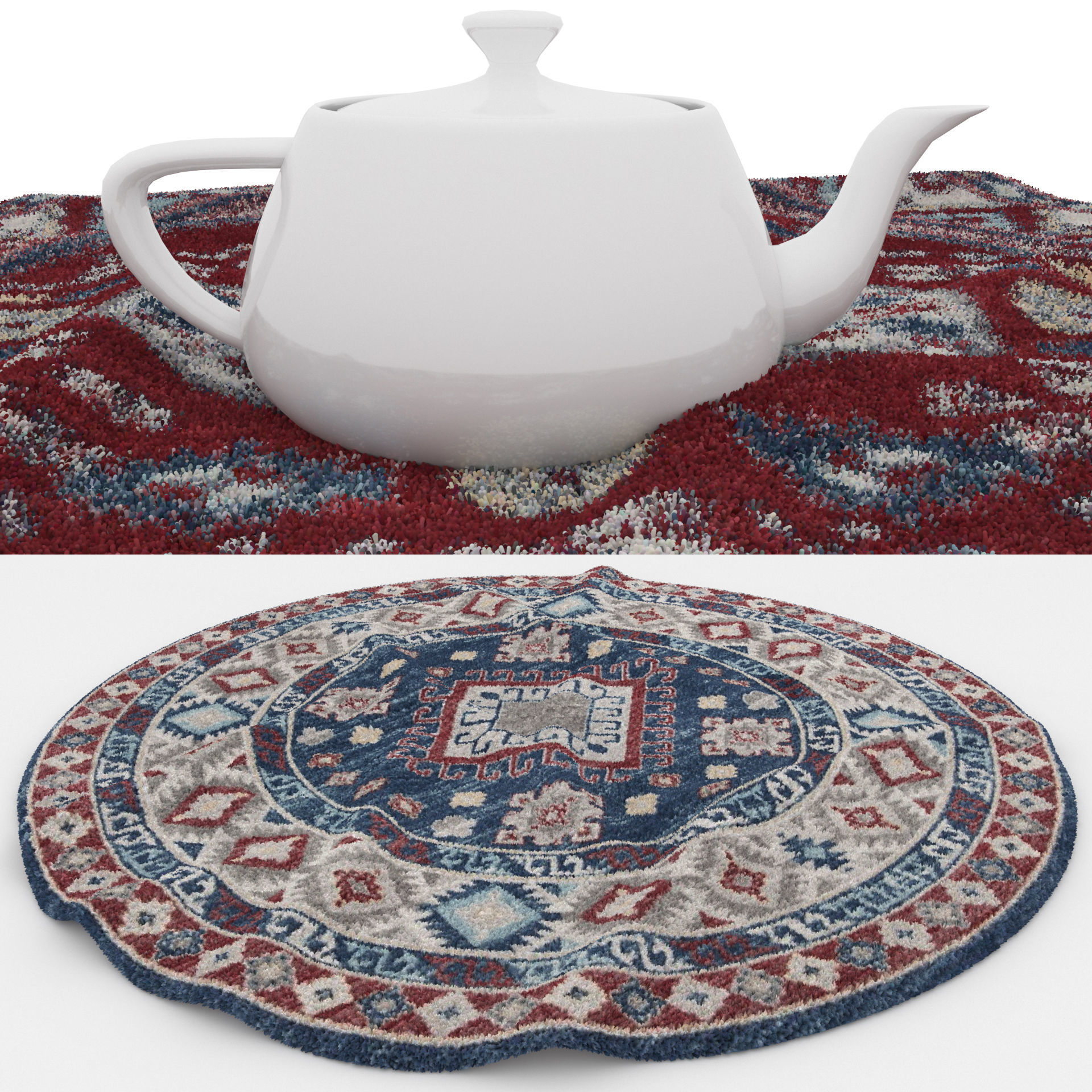 Rugs No 478 Low-poly 3D model_1