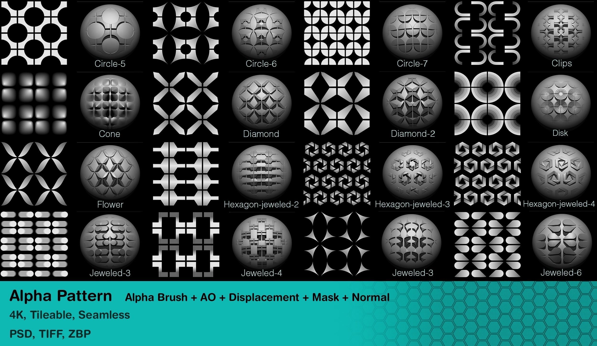 100 Alpha Pattern Texture_5