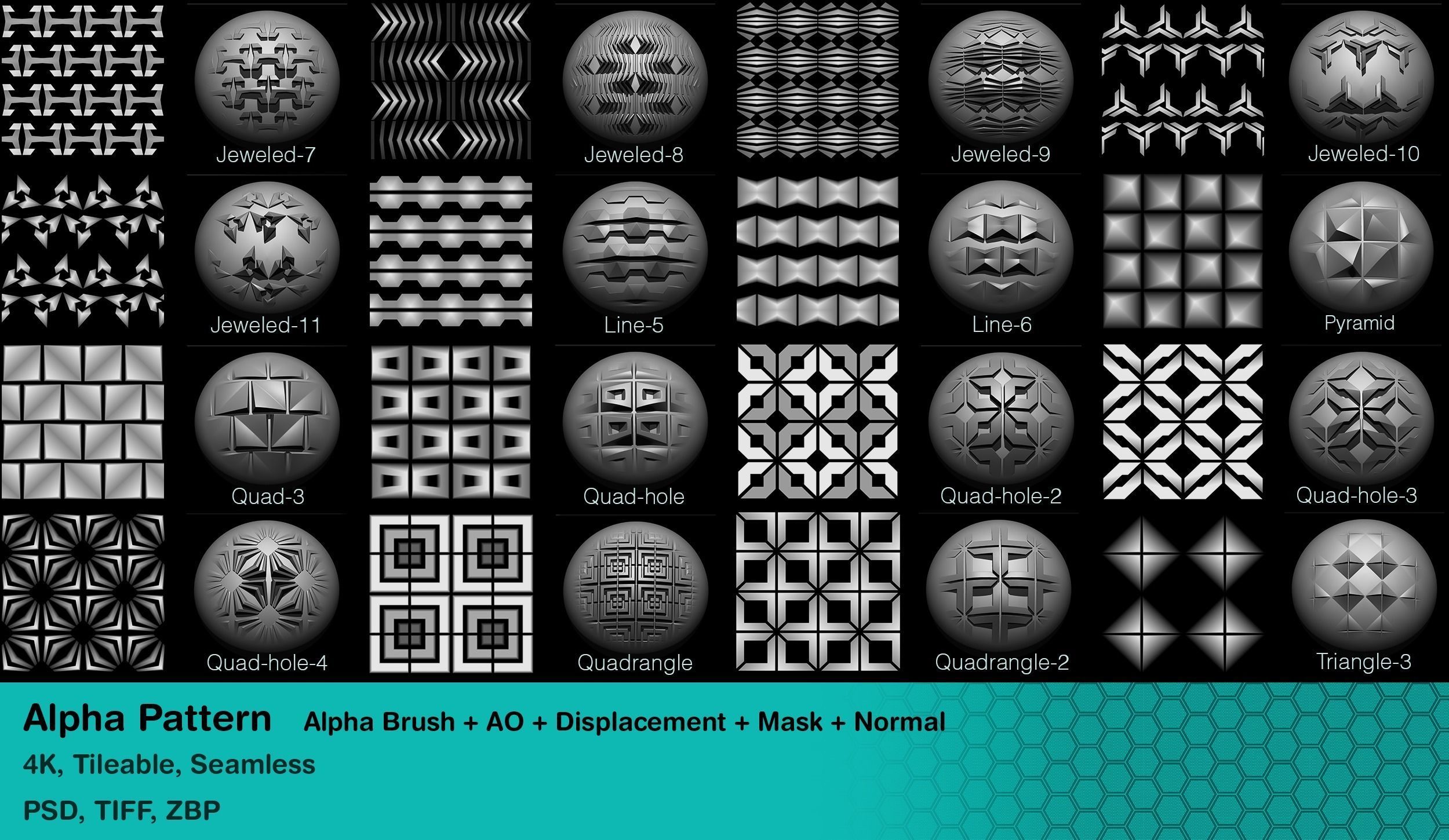 100 Alpha Pattern Texture_6