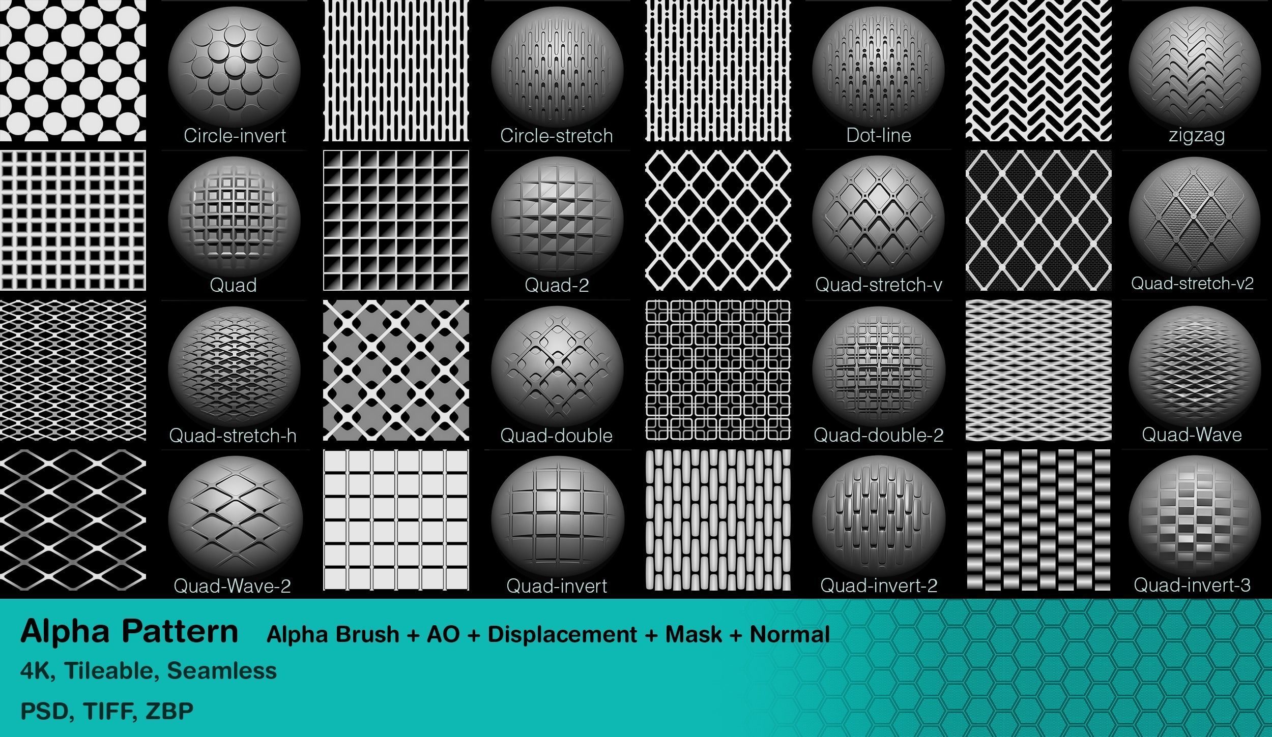 100 Alpha Pattern Texture_2