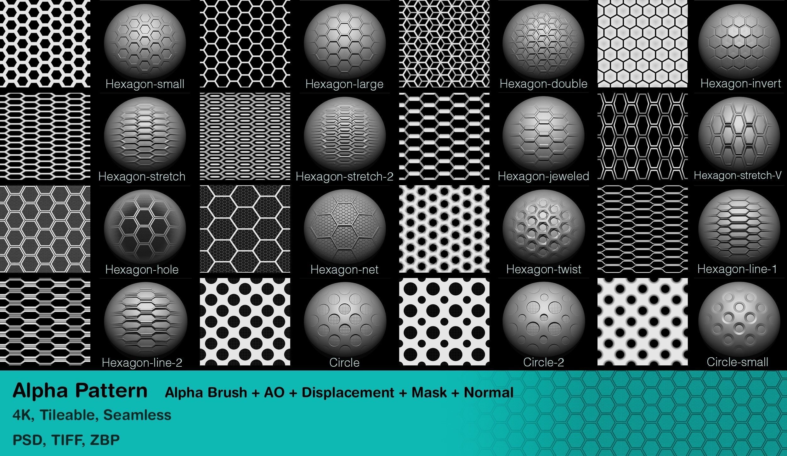 100 Alpha Pattern Texture_1
