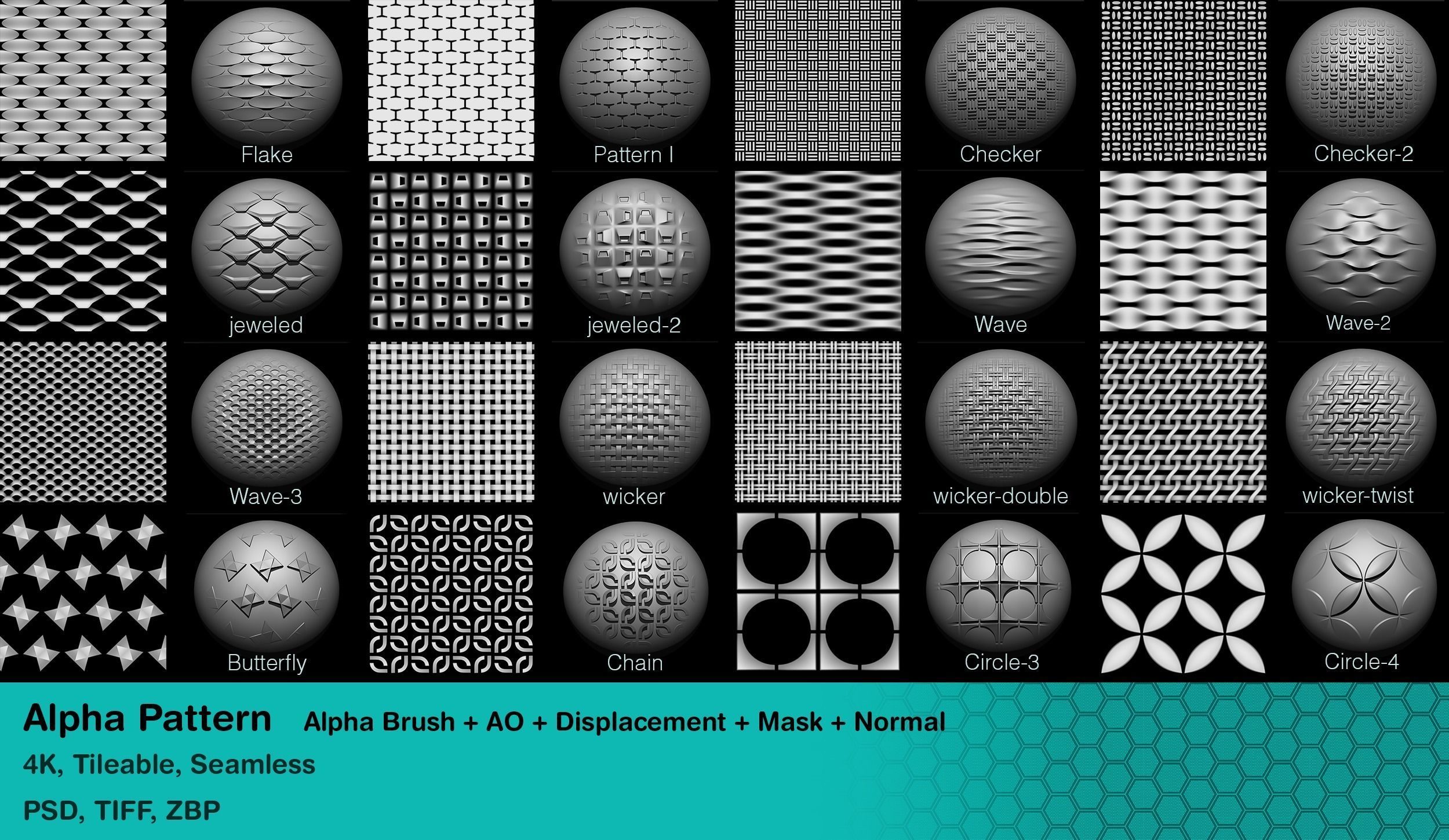 100 Alpha Pattern Texture_4