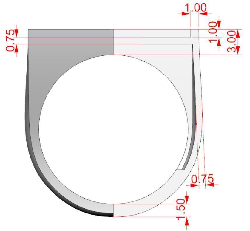 Signet rings set SQUARE top 3D print model_10