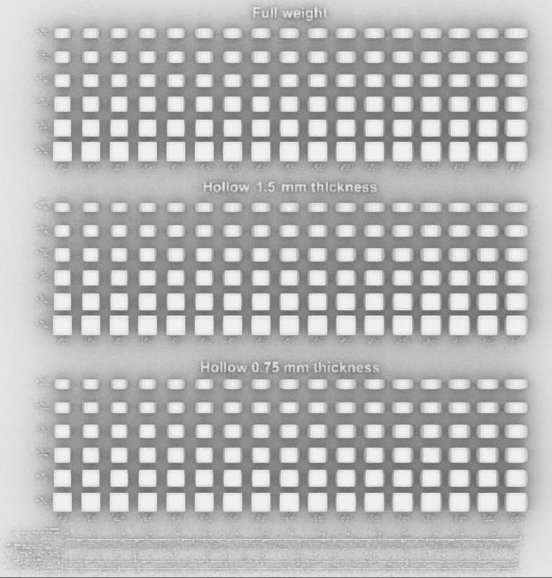 Signet rings set SQUARE top 3D print model_1