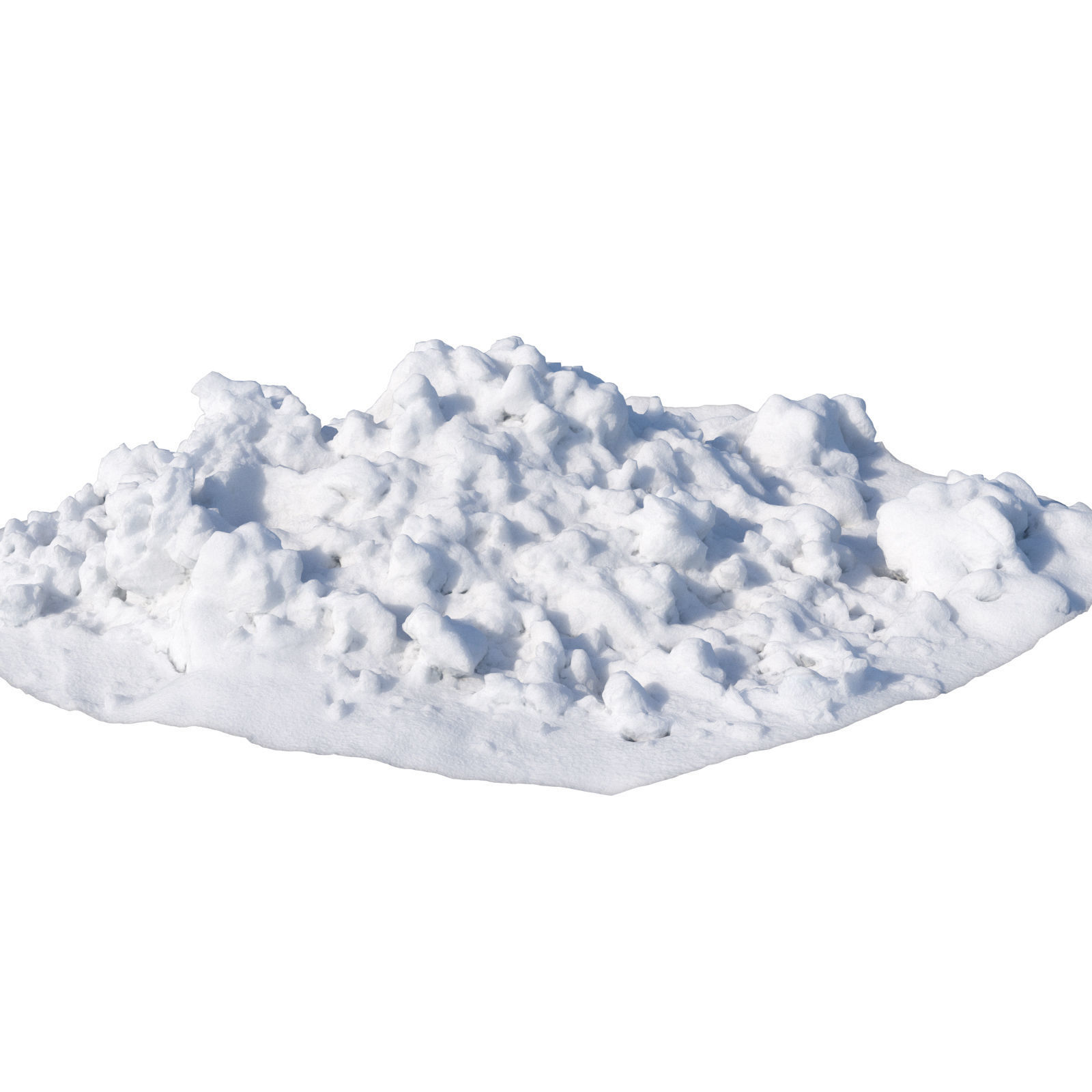 Ultra realistic a Pile of snow 2021 Low-poly 3D model_2