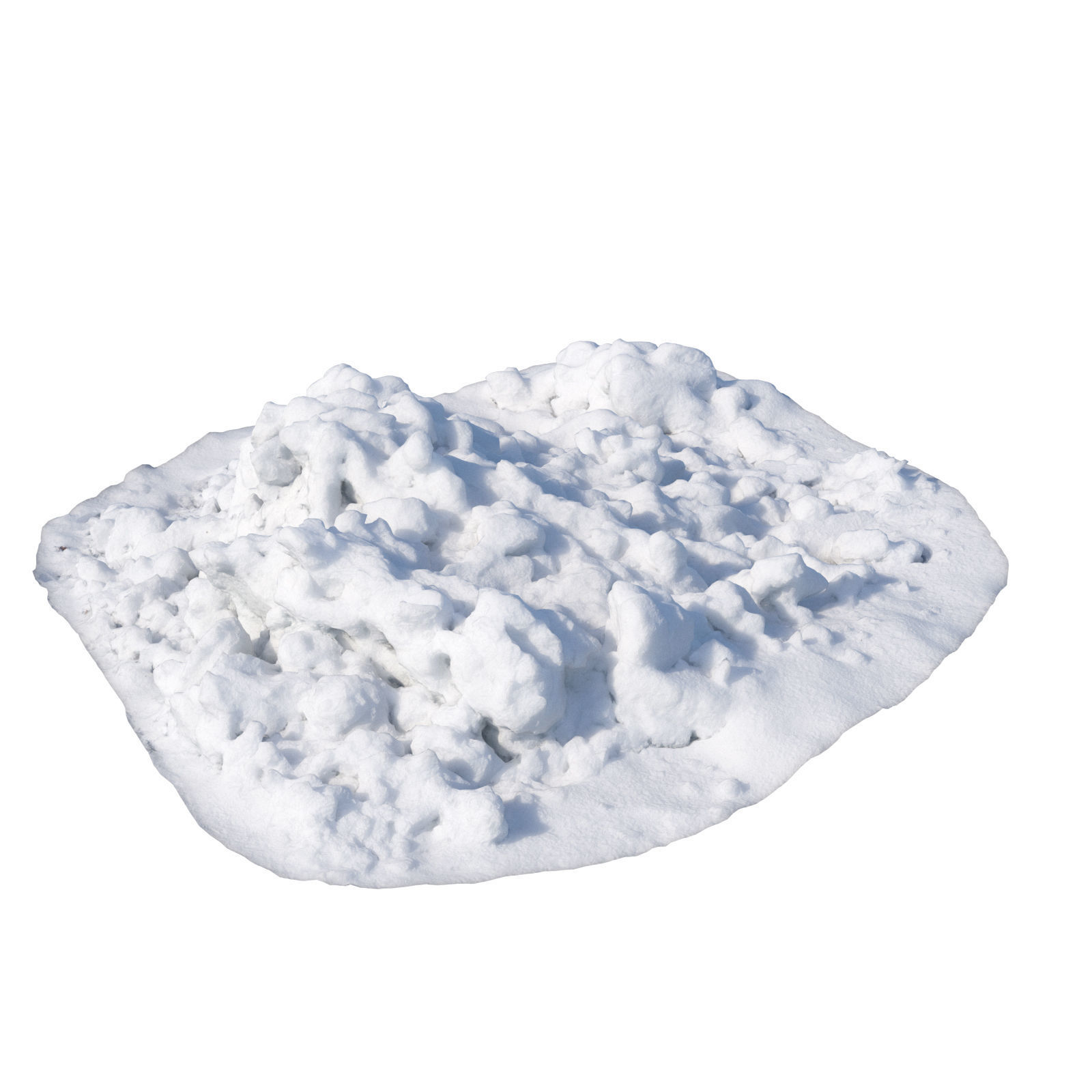 Ultra realistic a Pile of snow 2021 Low-poly 3D model_1