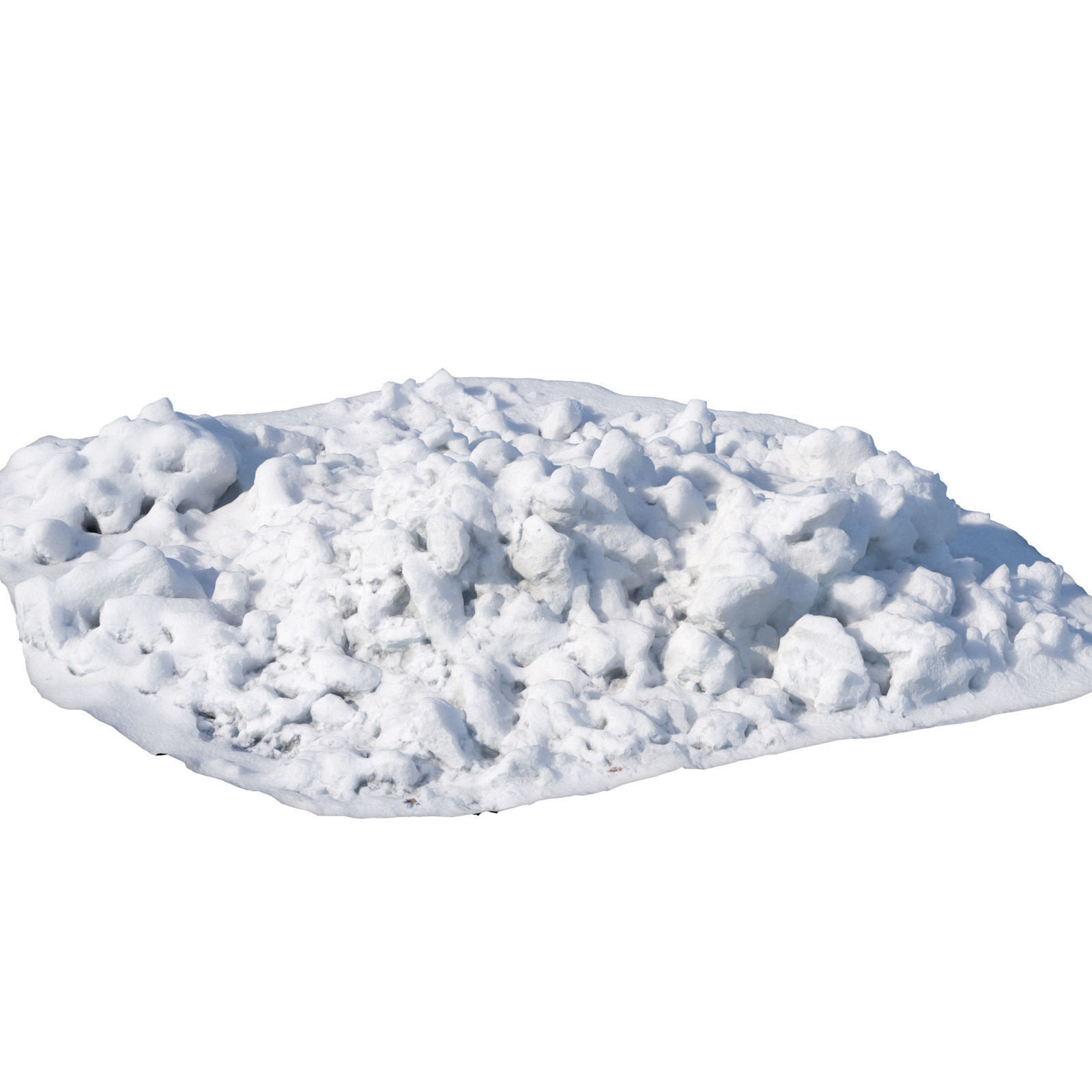 Ultra realistic a Pile of snow 2021 Low-poly 3D model_4