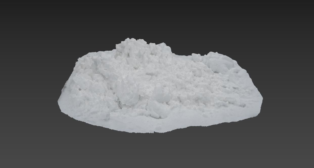 Ultra realistic a Pile of snow 2021 Low-poly 3D model_10