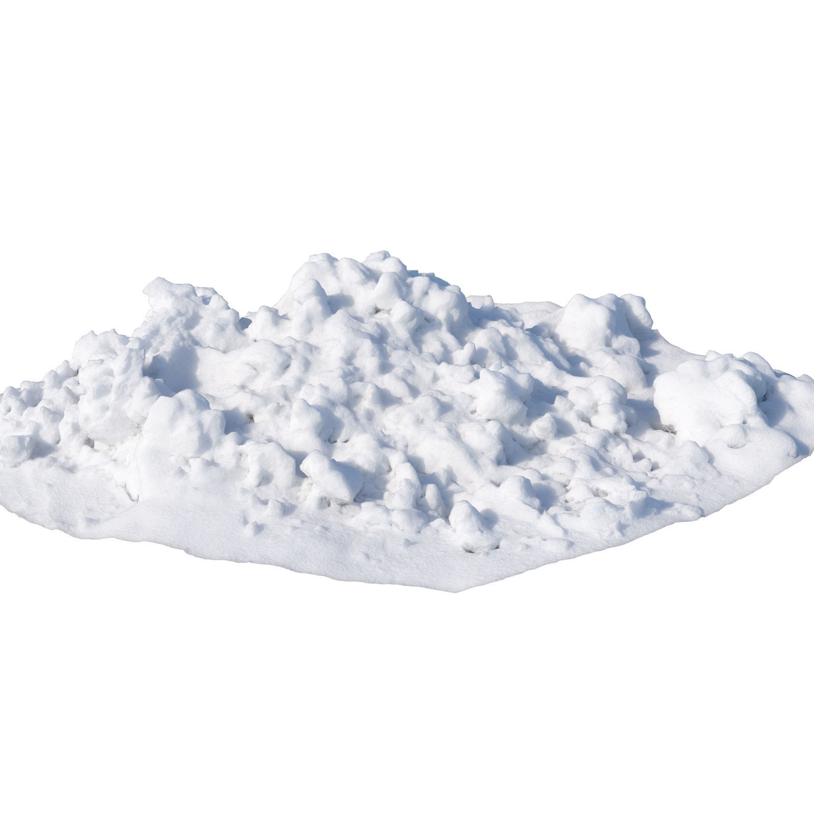 Ultra realistic a Pile of snow 2021 Low-poly 3D model_3
