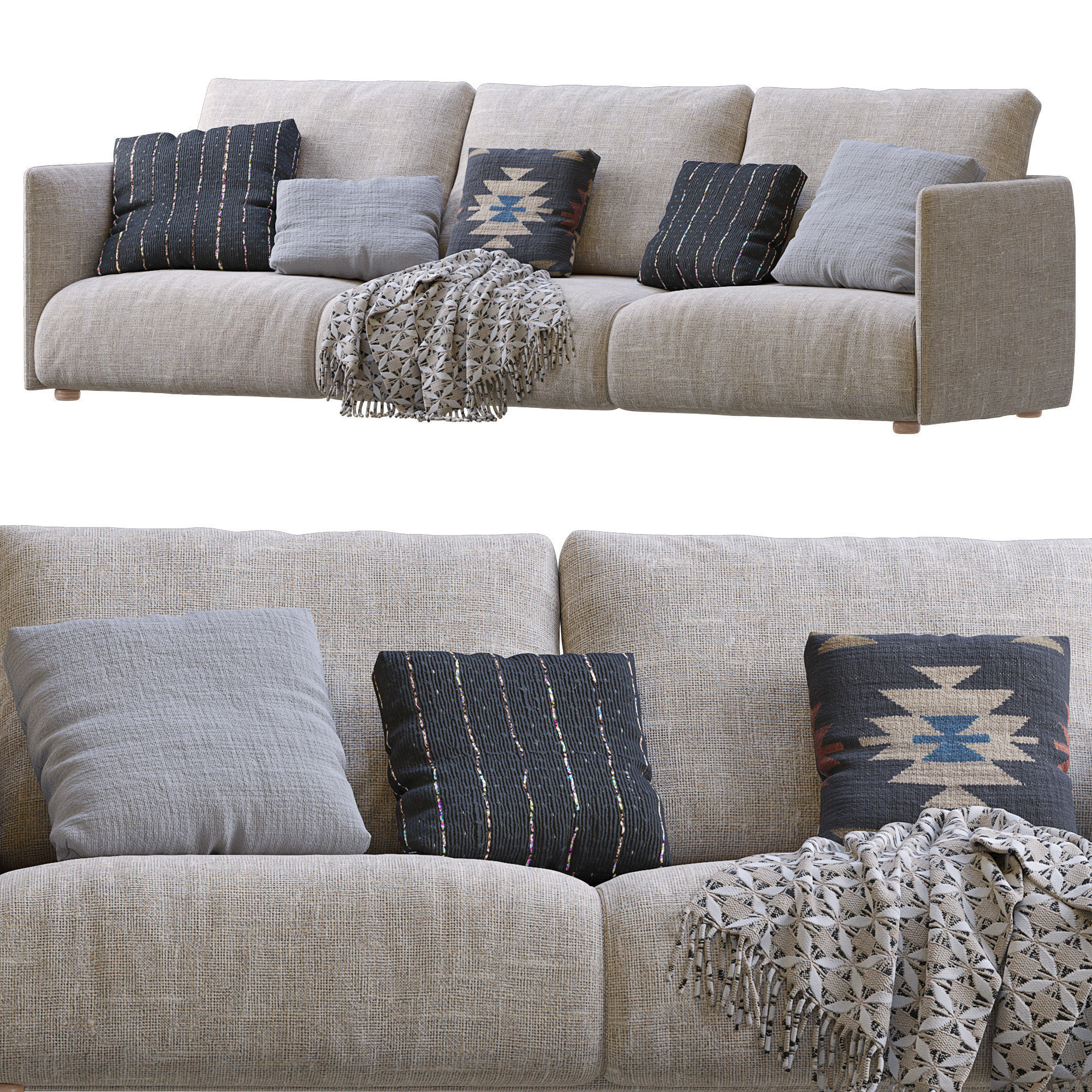 sofa Lullaby 3D model_4