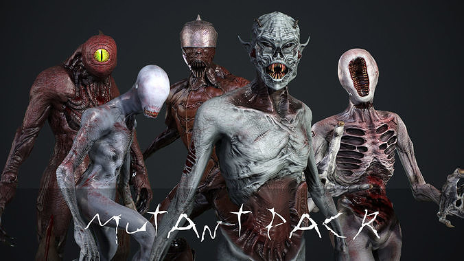 Mutant pack 3D Model Collection