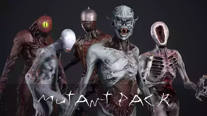Mutant pack 3D Model Collection
