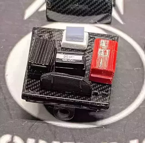 TOP FUEL Interior and electronics shelf gauges boxes set 3D print model