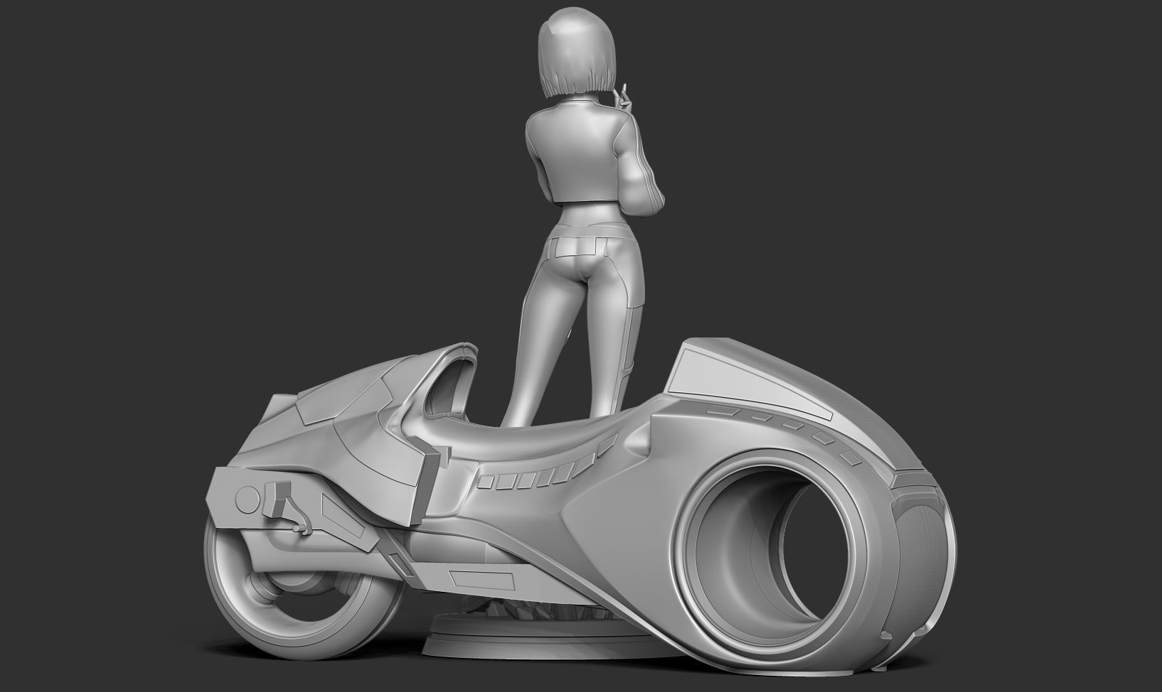 Racer Android 18 3D print model_21