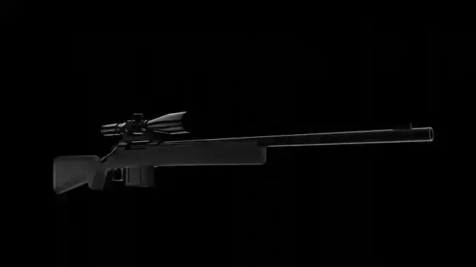 Bounty Hunter Sniper Rifle Free 3D model