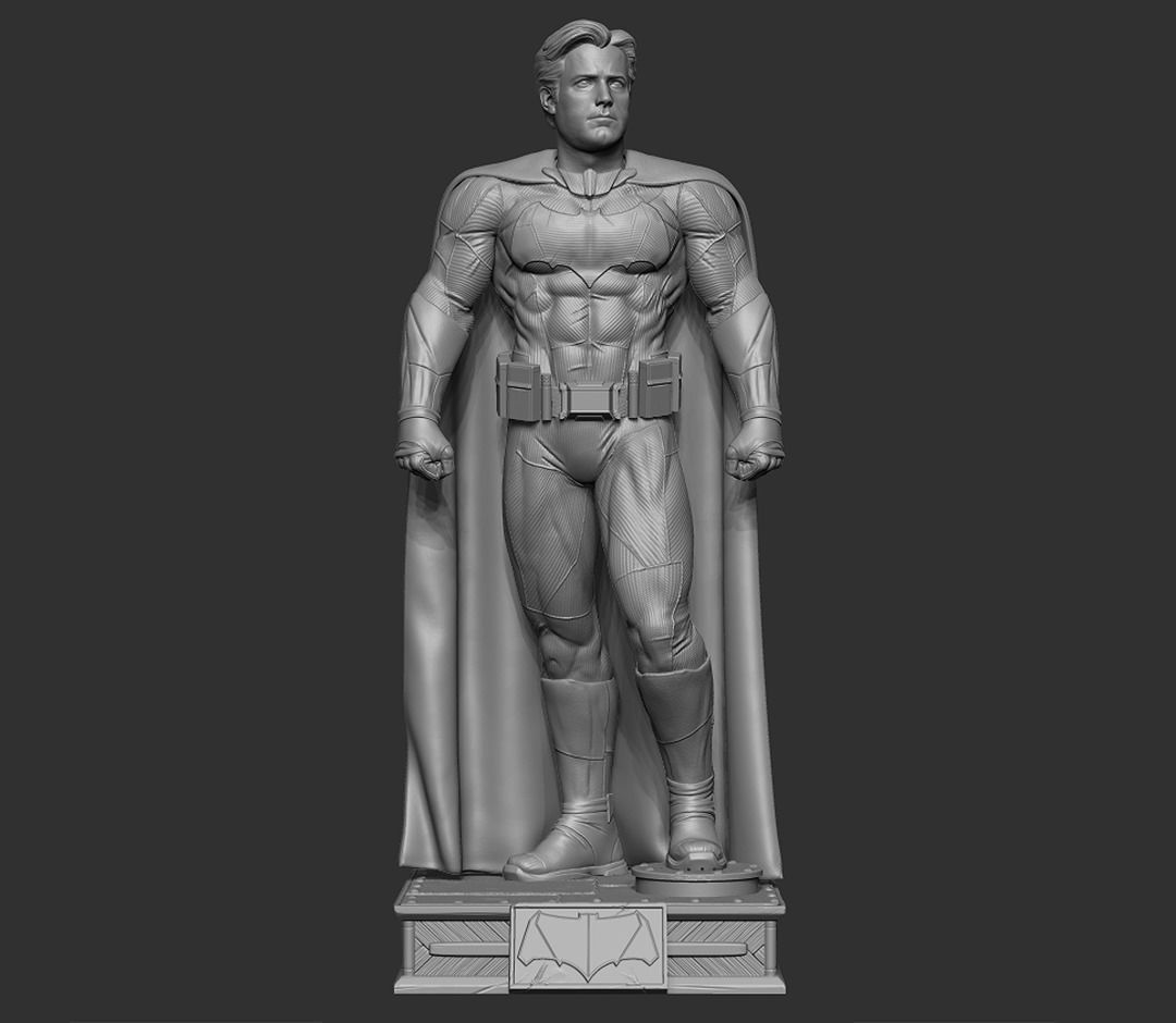 Batman figure Ben Affleck 3D model ready print 3D print model_9