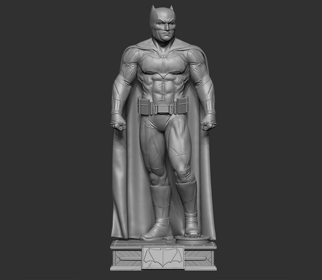 Batman figure Ben Affleck 3D model ready print 3D print model_5