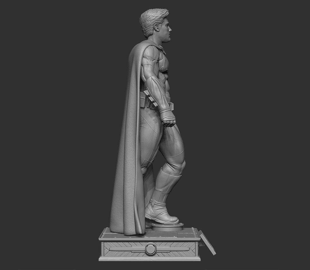 Batman figure Ben Affleck 3D model ready print 3D print model_11
