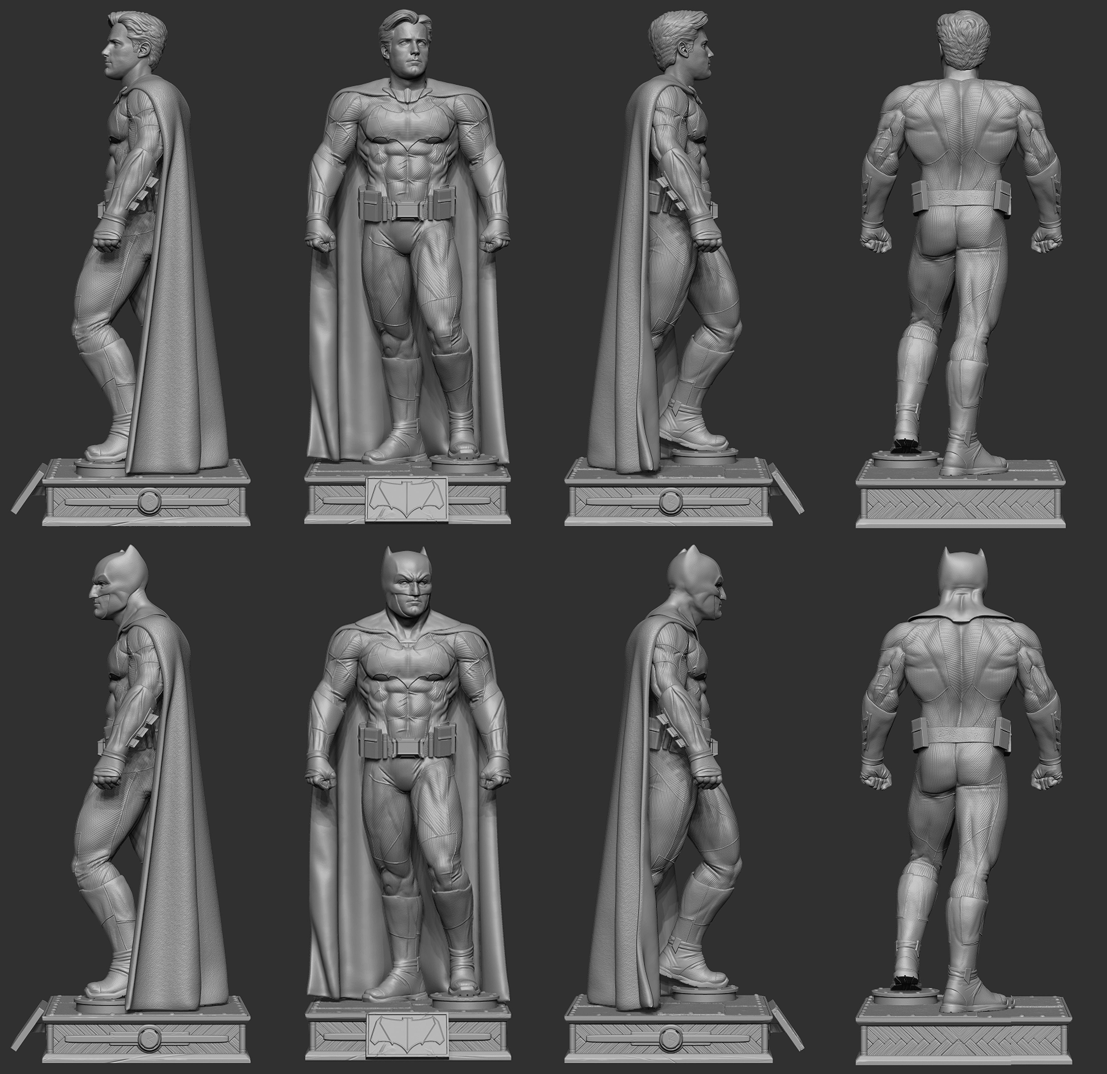 Batman figure Ben Affleck 3D model ready print 3D print model_3