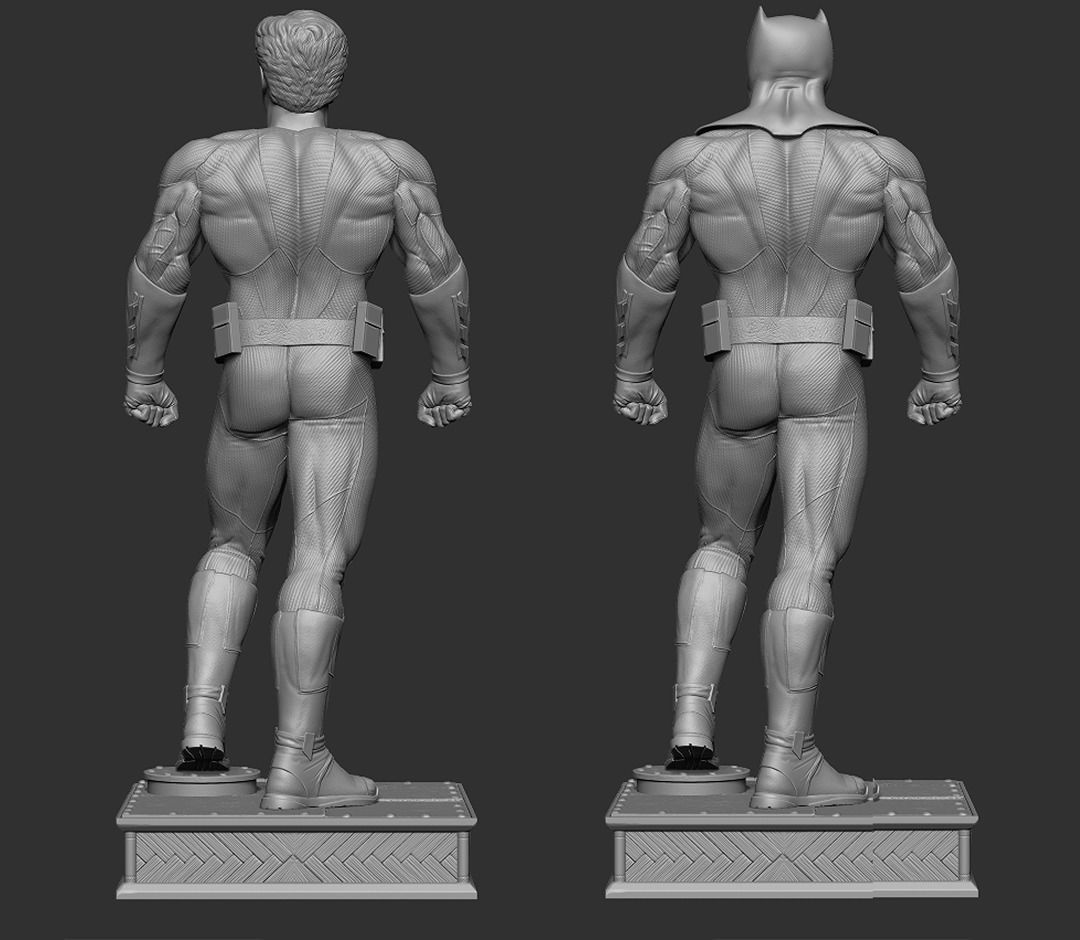 Batman figure Ben Affleck 3D model ready print 3D print model_2