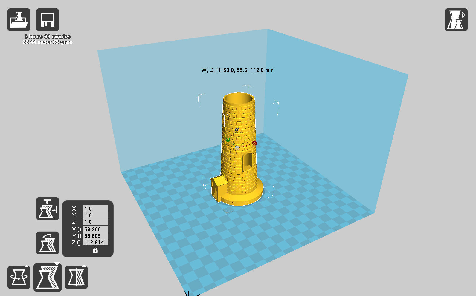 Lighthouse miniature 3D print model_7