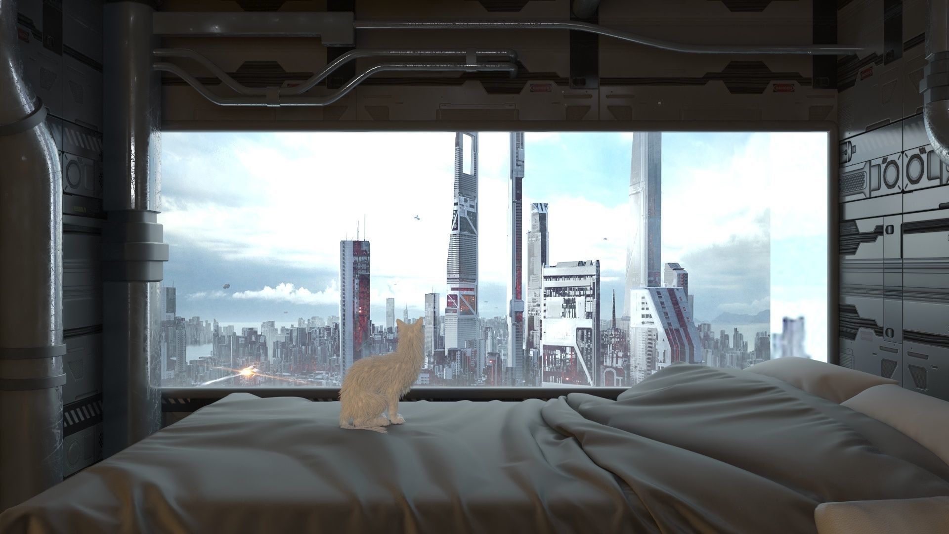 Futuristic apartment 3D model_36