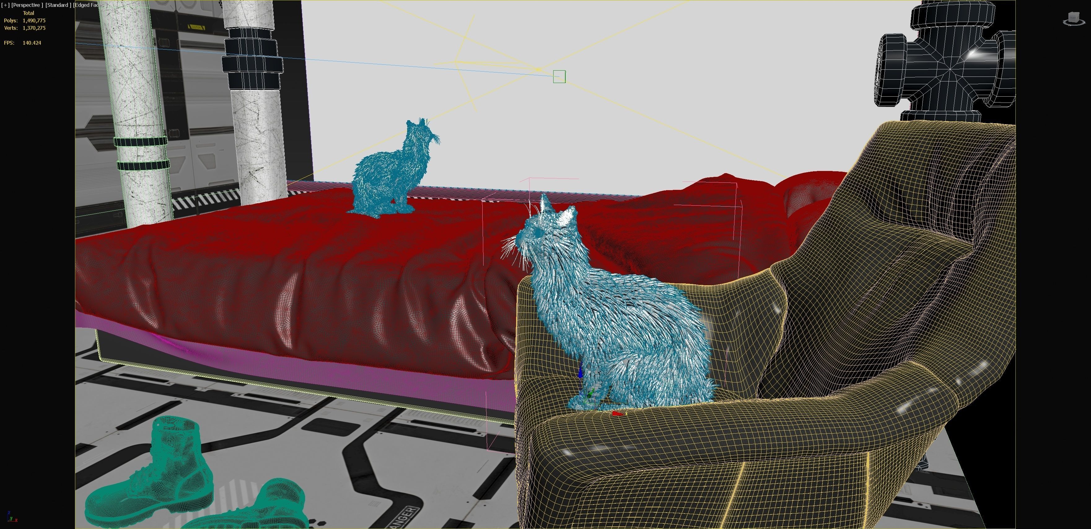 Futuristic apartment 3D model_5