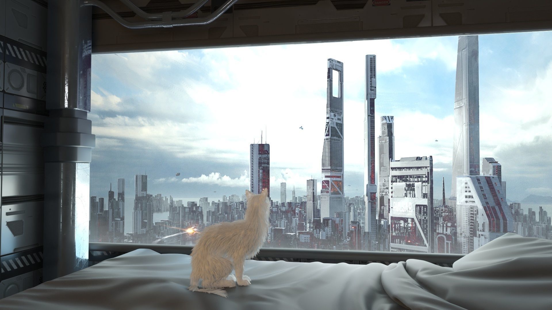 Futuristic apartment 3D model_2