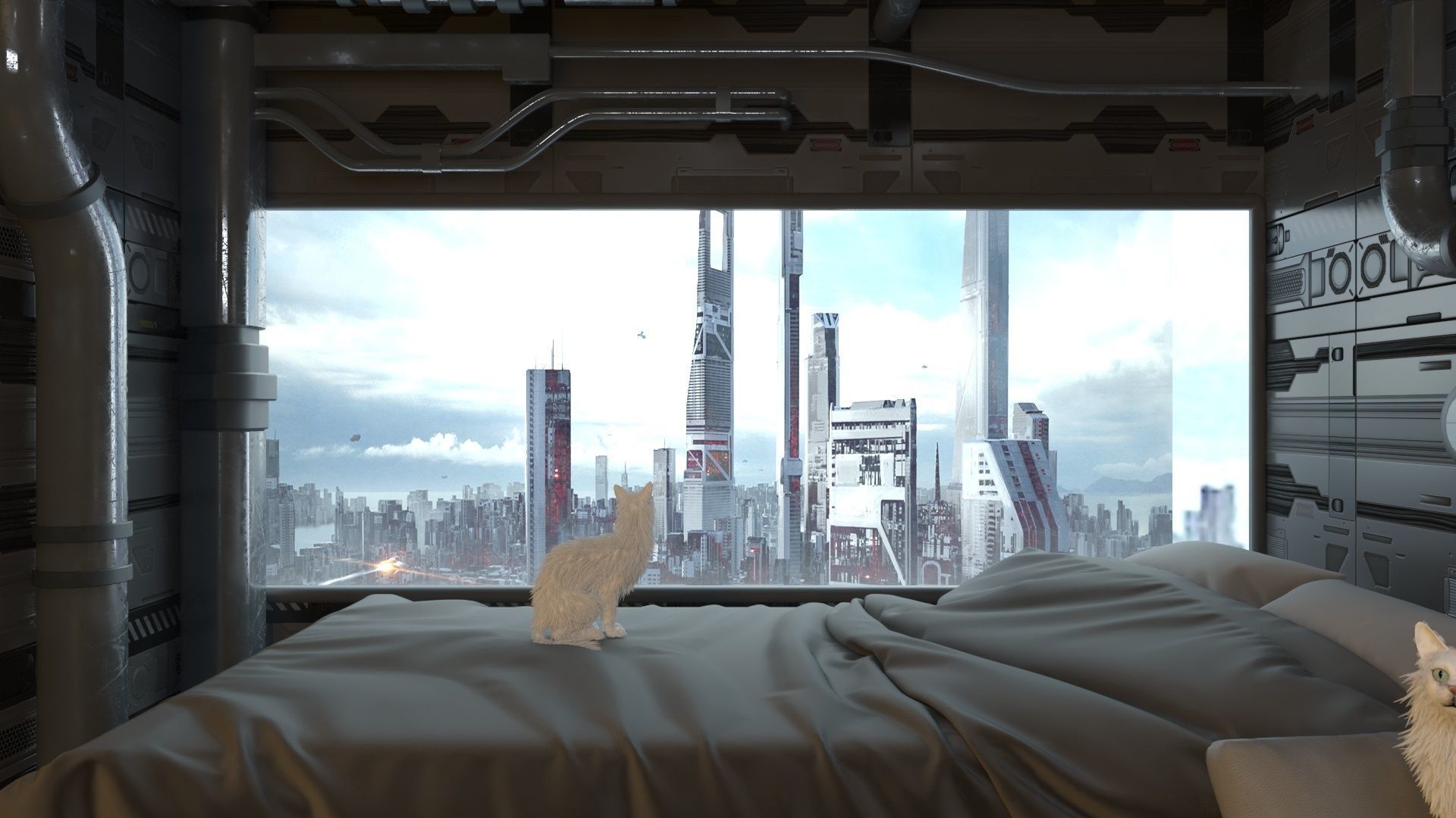 Futuristic apartment 3D model_34