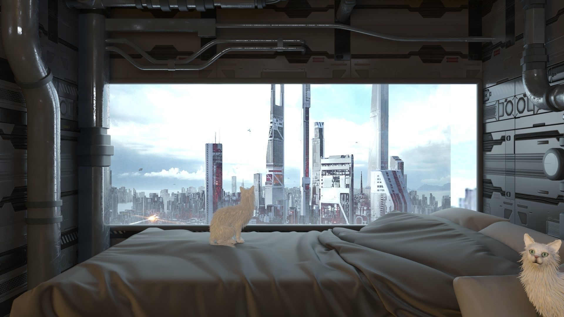 Futuristic apartment 3D model_32