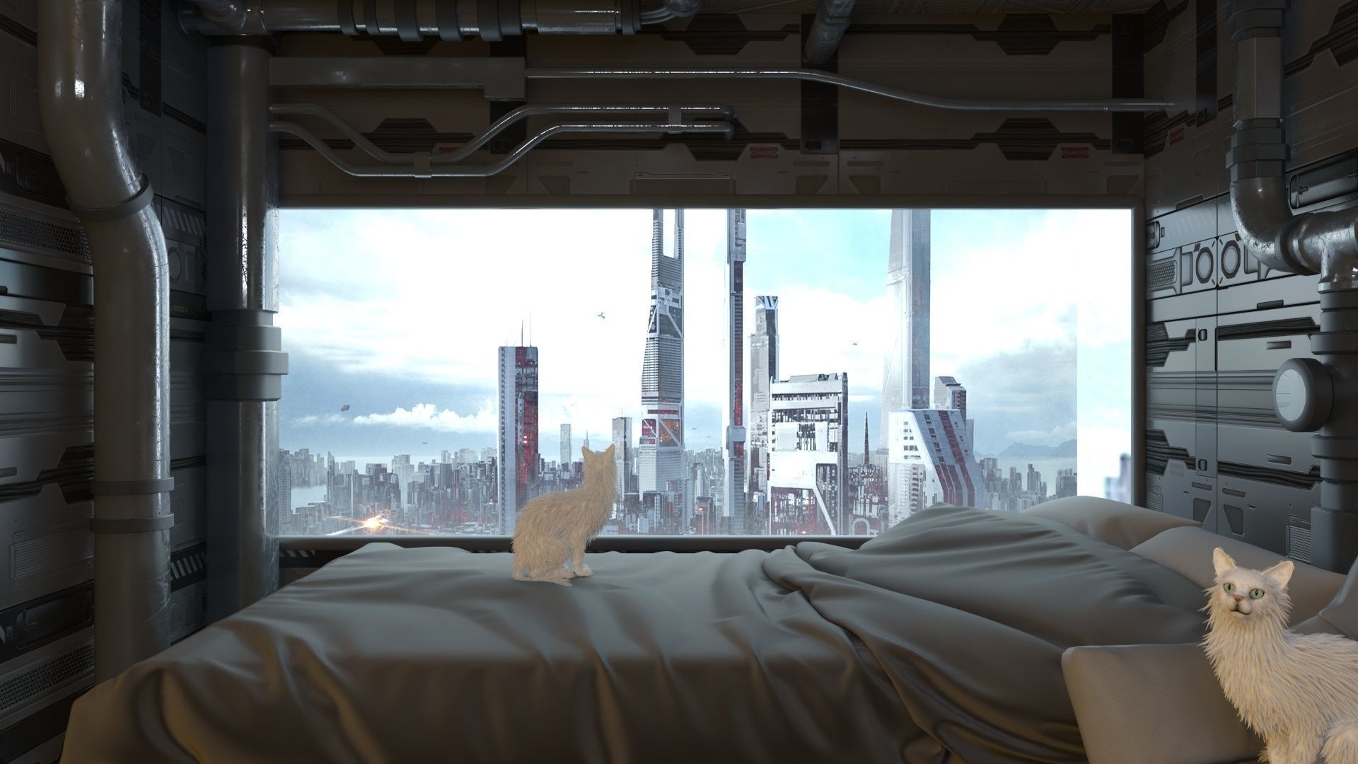 Futuristic apartment 3D model_30