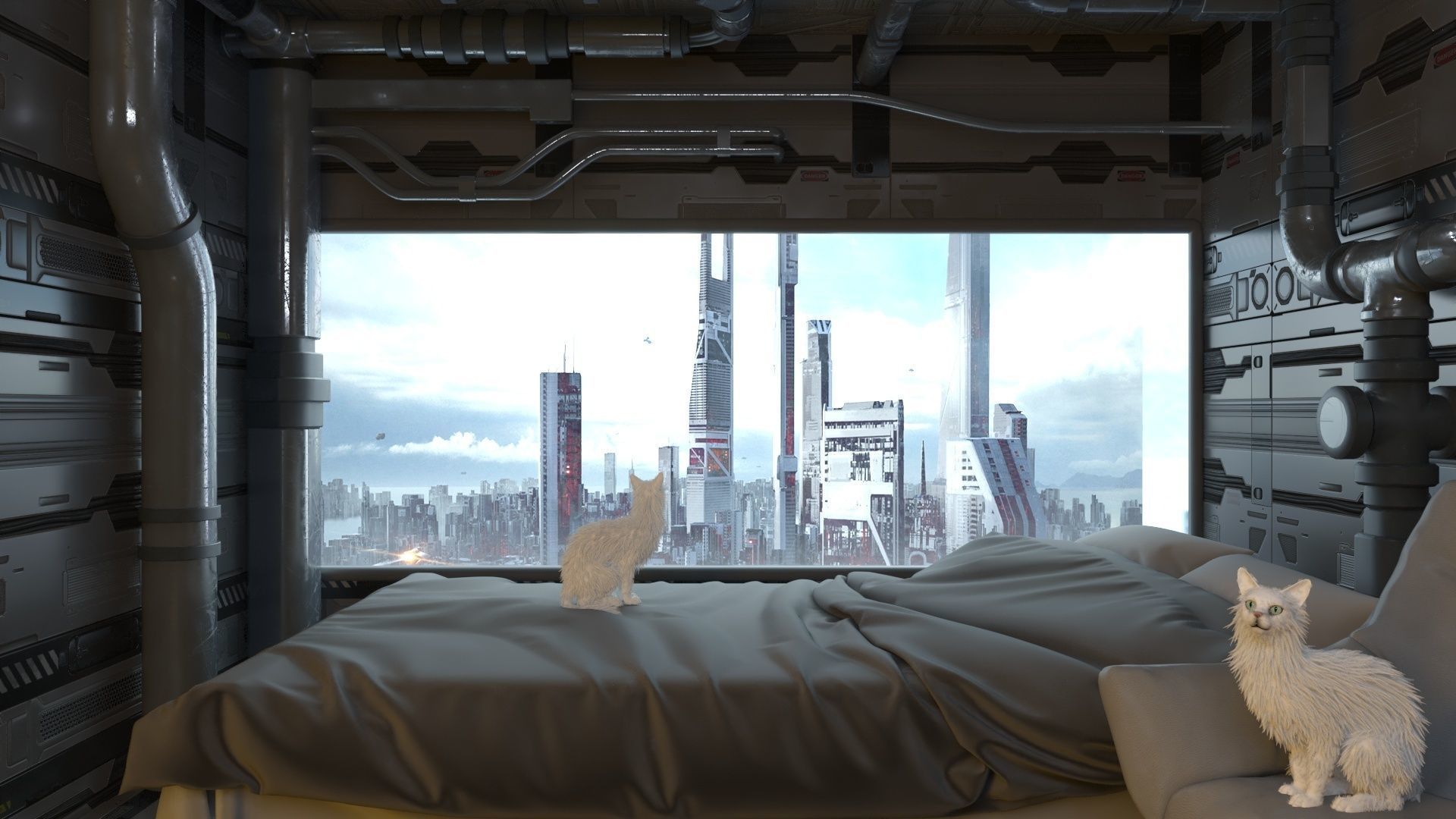 Futuristic apartment 3D model_27