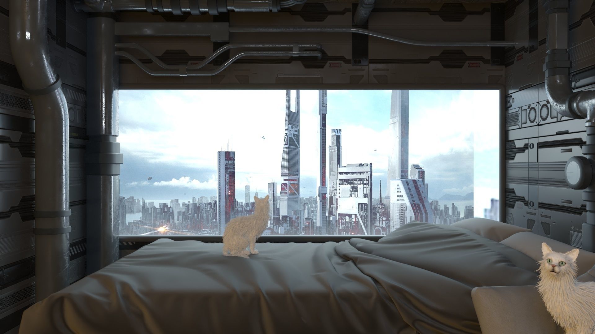 Futuristic apartment 3D model_31