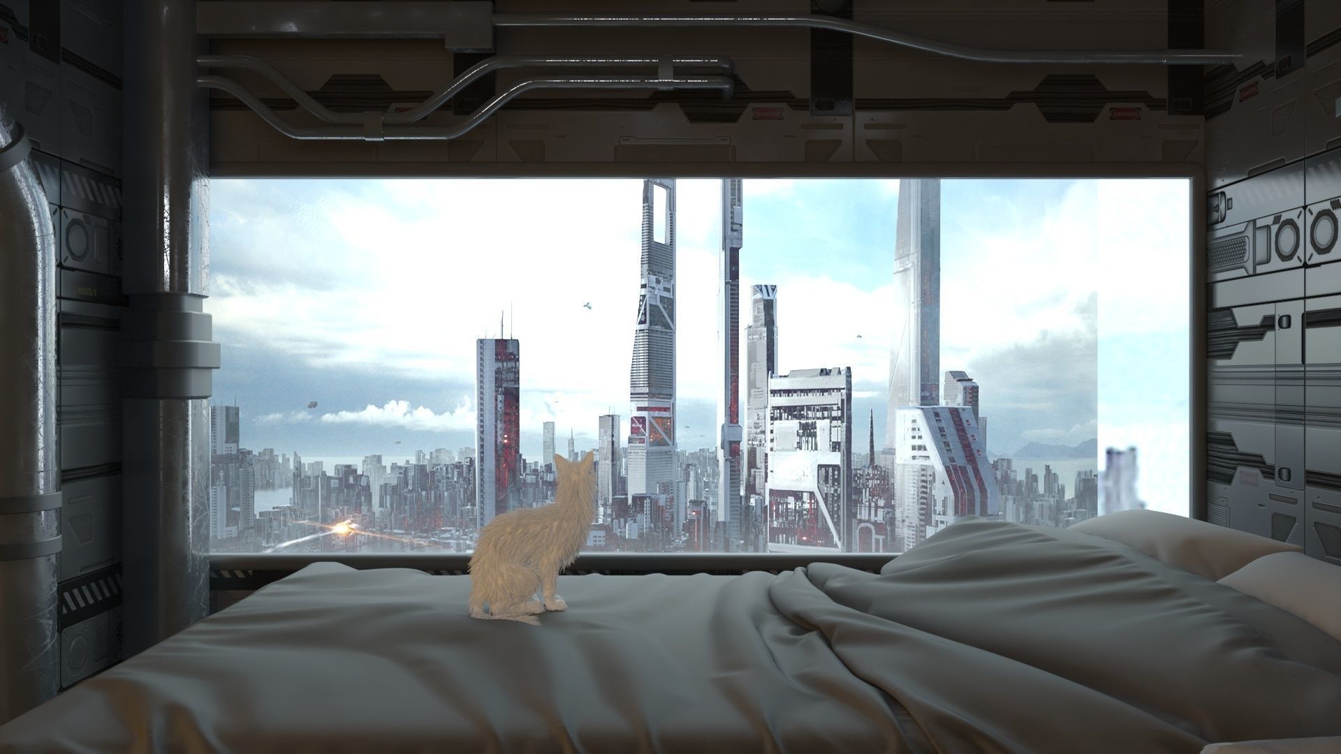 Futuristic apartment 3D model_38