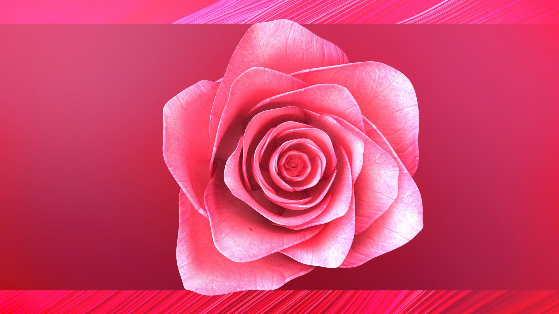 Rose Blast Animated 3D model_6