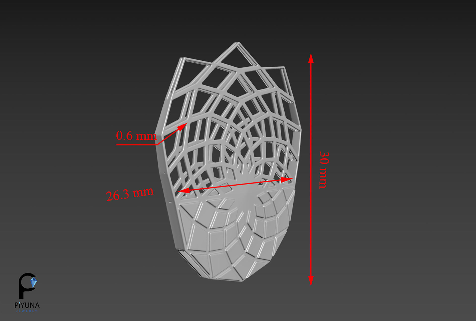 Pendant 020 3D print model_3